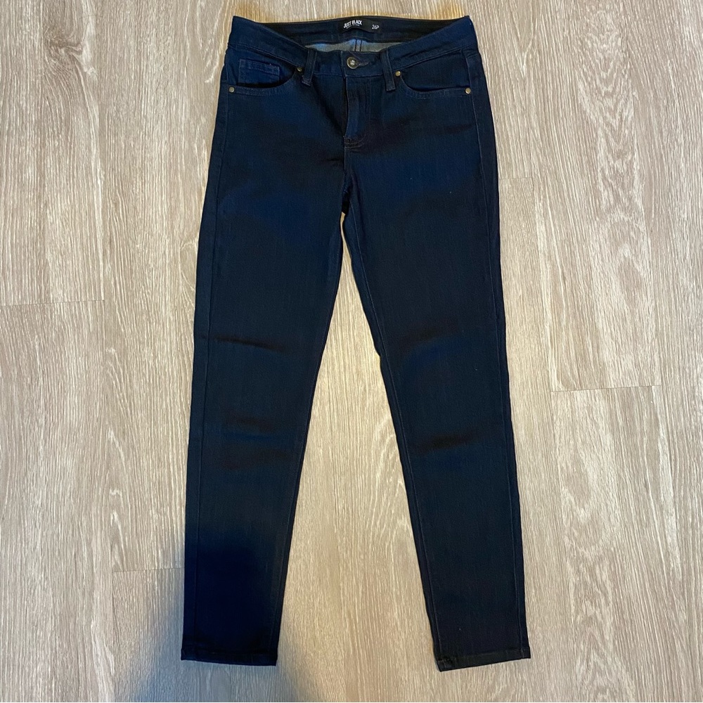 Just Black Skinny Jeans, 26P, Dark Blue